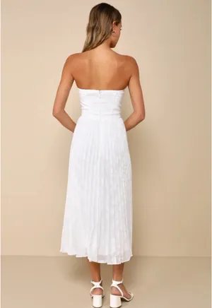 Lulus White Strapless Maxi Dress thumbnail 2