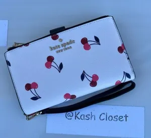 Kate Spade New York Dancing Cherries Phone Wallet Wristlet thumbnail 1