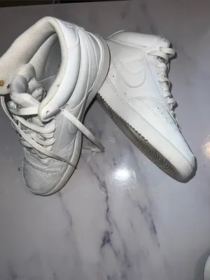 Nike Court Vision Mid Basketball Sneakers CD5436-100 White New Women's Size 8.5 thumbnail 4