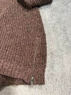 American Eagle Women’s Cold-Shoulder Knit Sweater Brown XS NWT MSRP$50 thumbnail 8