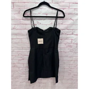 Black Mini Dress‎ Corset Style Bodycon Cocktail Party Evening Club thumbnail 5
