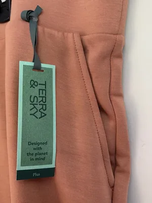 Terra & Sky Cropped Ponte Knit Pants in Dusty Rose size 2x thumbnail 3