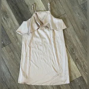 Lulus Spice Twirl Light Beige Satin Mini Dress thumbnail 5
