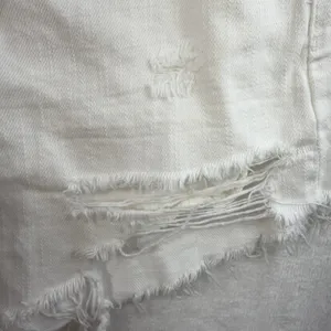 We The Free People Sz 30 Shorts Loving Good Vibrations Spring White Denim Cutoff thumbnail 5