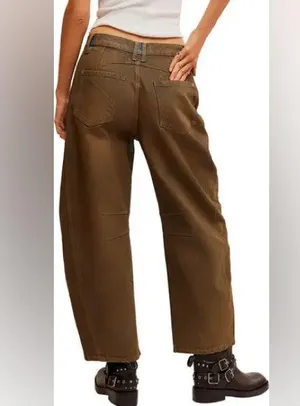 Free people We The Free Good Luck Mid-Rise Barrel Jeans thumbnail 4