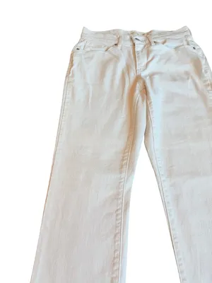 Levi's White Denim Jeans Classic Straight Casual Everyday Pants Size 28 Women's thumbnail 2