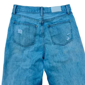Pistola Loretta Wide Leg Jeans Light Gaze Blue Wash Size 28 High Rise Distress thumbnail 8
