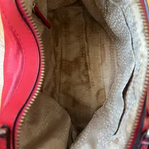 Kate Spade Allen St Raquel Satchel Red Leather Purse with Detachable Strap thumbnail 11