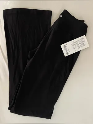 Lululemon NWT Groove Nulu High Rise Flared Pants Regular Leggings Black Size 6 thumbnail 8