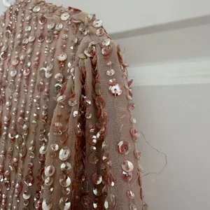 Mac Duggal Sequin Long‎ Puff Sleeve Cocktail Midi thumbnail 10