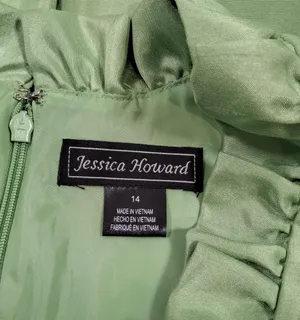 Jessica Howard Ruffle-Neck Cocktail Dress thumbnail 6