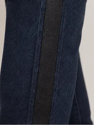 Lauren Ralph Lauren Regal Skinny Jeans Womens 10 Dark Wash Tuxedo Stripe thumbnail 12