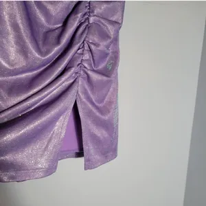 Sparkly purple mini dress thumbnail 3