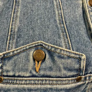 Liz Claiborne Authentics Denim‎ Jacket Womens Small Blue 100% Cotton Vintage Y2K thumbnail 13