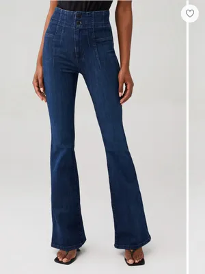 Free People We The Free Jayde High-Rise Flare Jeans 25 in Night Sky thumbnail 2