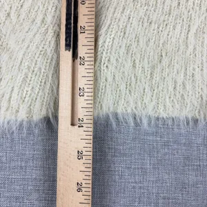 Kimchi Blue Sweater Womens Small White Acrylic Polyamide V Neck‎ Fuzzy Pullover thumbnail 6