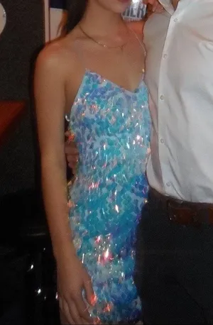 Backless Sequin Mini Dress thumbnail 1