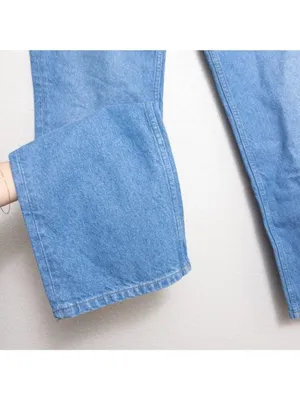NWT Reformation Cynthia High Rise Straight Leg Jean 30 Mykonos Relaxed Blue thumbnail 9