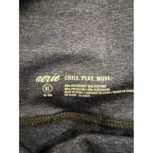 Aerie Chill‎ Play Move Navy Blue Heathered Leggings Athletic Workout XL thumbnail 4