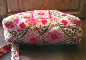 Rare Print Vera Bradley Essential Folkloric Lizzy Print Retro Quilted Backpack thumbnail 2