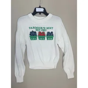 525 America Farmers Market crewneck Sweater pullover Size Medium thumbnail 3