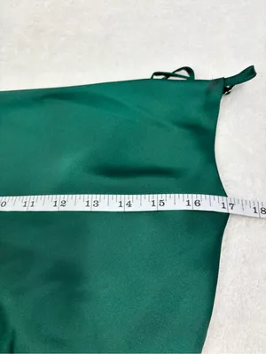 Hello Molly Deep Green Satin Cowl Mini Slip Dress Forest green thumbnail 8