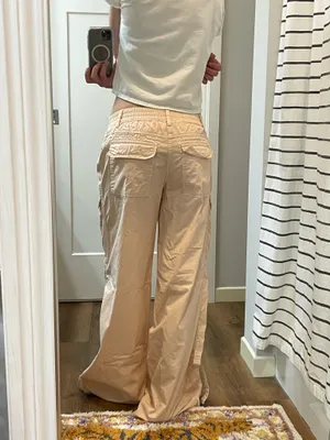 Urban Outfitters Light Pink Cargo Pants thumbnail 2