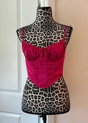 Out From Under Free people hot pink top thumbnail 1