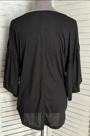 Black Dolman Blouse, Large thumbnail 3