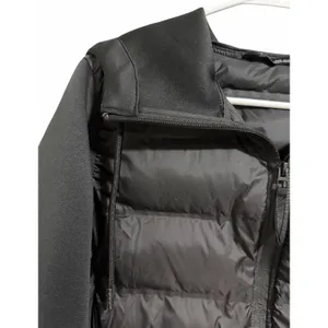 ZARA‎ Cropped Puffer Hooded Lightweight Jacket Black Women's Size Medium thumbnail 9