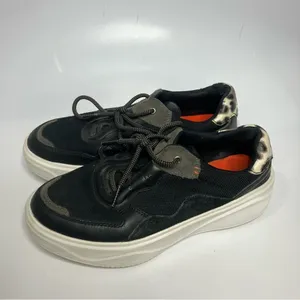 Cole Haan Grandpro Ultra Sneaker black white leopard print‎ size 6 thumbnail 5