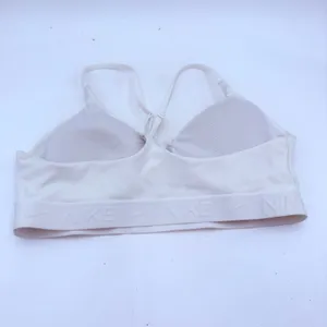 Nike Pro Dri-Fit White Halter Padded Sports Bra Size Medium thumbnail 3