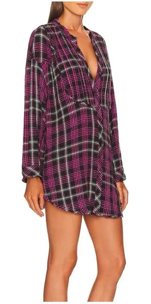 Free People Intimately Plaid About You Sleep Top Medium thumbnail 1