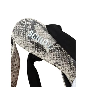 Schutz Barbrah Snake Print Leather Ankle Wrap Pointed Toe Flats Womens 6B NWT thumbnail 5