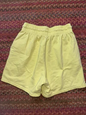 Frankie's Bikinis neon Yellow Drawstring cotton lounge high rise Shorts thumbnail 6
