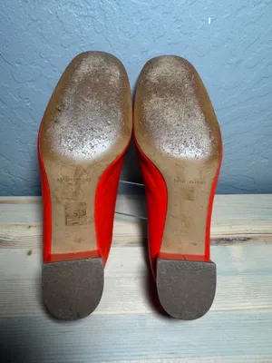Everlane The Day Heel Italian Leather Red size 6 thumbnail 4
