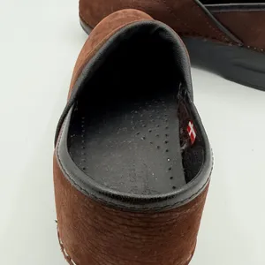 Sanita Original Danish Clogs Brown Nubuck Leather Slip On Mules EU 37 US 6.5 thumbnail 6