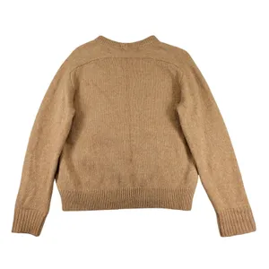J.Crew Womens Camel Merino Wool Alpaca Blend Crewneck Sweater XS BD413 thumbnail 2