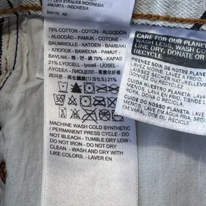 Levis x Farm Rio Ribcage Straight Jeans Womens 24 Blue Tropical Ankle High Rise thumbnail 11