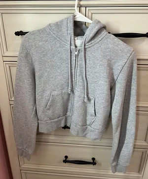Brandy Melville John Gault Grey Zip Up thumbnail 1