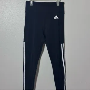 Adidas‎ Women Black Aeroready Athletic Leggings Pants size S thumbnail 2