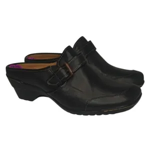 Black leather Clog by Sofft sz 8.5 thumbnail 3