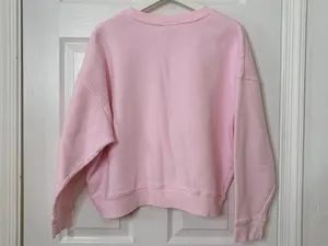 Barbie Pink Graphic Sweatshirt L Cozy Girly Coquette Casual Y2K Lounge Pullover thumbnail 3