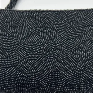 Bloomingdale's Elegant Black Beaded Wristlet thumbnail 2
