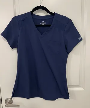 Med couture Blue Scrub Top thumbnail 1