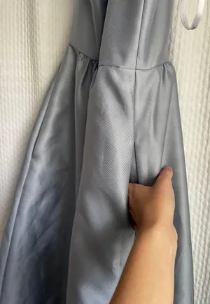 D707 Bridesmaid Dress Platinum thumbnail 12