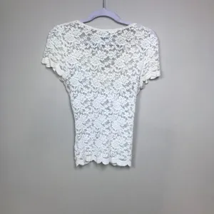 Women's Sm KIMCHI BLUE Cream Lace Button Up Blouse thumbnail 2
