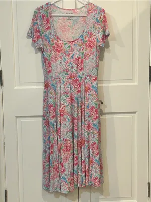 EUC Women’s Posh Peanut Bamboo Cotton Midi Dress Large thumbnail 2