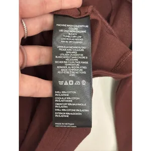 NWT Anthropologie Maeve Burgundy Cotton Blend Fitted Knit Cardigan M thumbnail 5