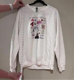 Taylor Swift Eras White Crewneck Sweatshirt thumbnail 5